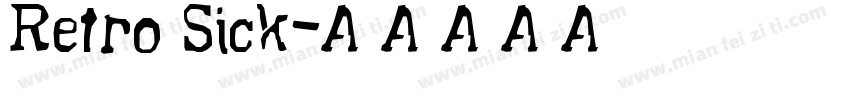 Retro Sick字体转换